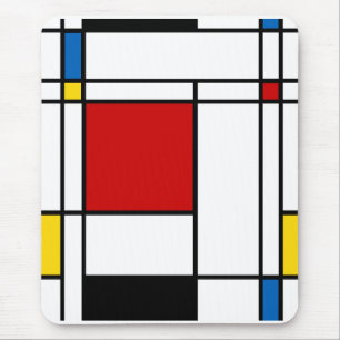Mousepad Estilo Neo-Plasticism de Mondrian