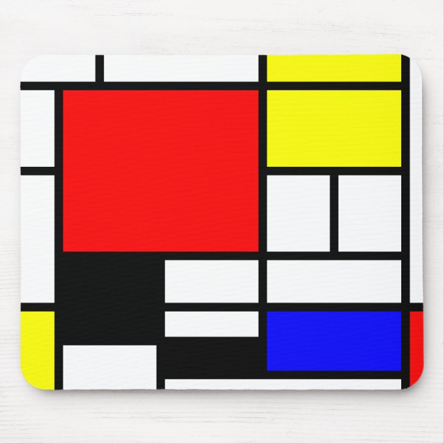 Mousepad Estilo Neo-plasticism de Mondrian (Frente)