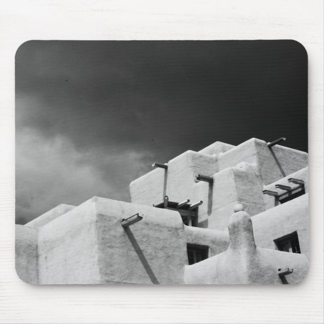 Mousepad Estilo Pueblo Inn de adobe em Loretto, Santa Fe, N (Frente)