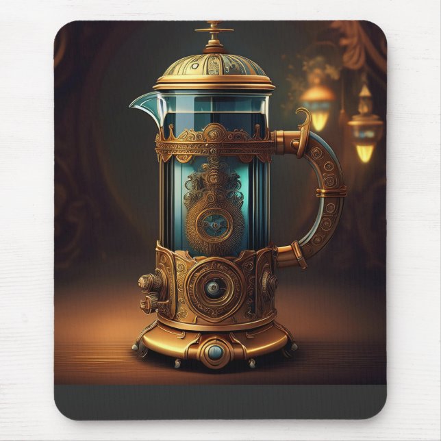 Mousepad Estilo Steampunk Imprensa Francesa (Frente)
