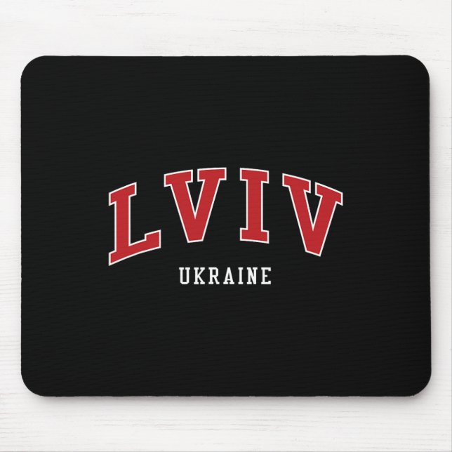 Mousepad Estilo universitário de Lviv Ucrânia faculdade (Frente)