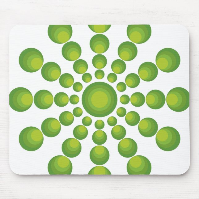 Mousepad Estilo verde dos anos 70 (Frente)