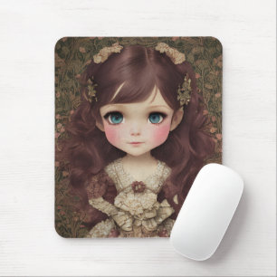 Mousepad Estilo Vintage Bonito e Adorável Chibi Kawaii Raiz