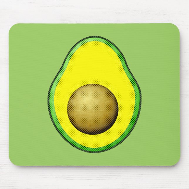 Mousepad Estilo Vintage Desenho Avocado (Frente)