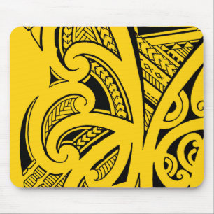Mousepad Estilos do tatuagem, maori misturados, Samoan e