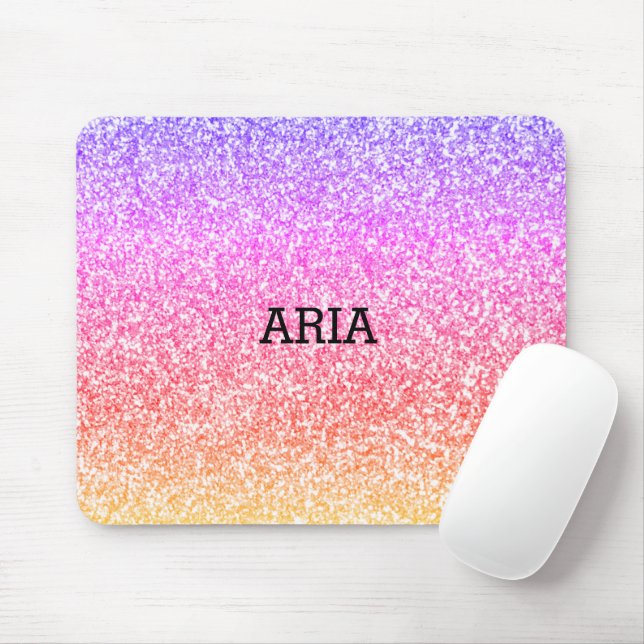 Mousepad Estimulante elegante, arco-íris colorido (Com mouse)