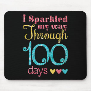 Mousepad Estimulei meu caminho por 100 dias de escola para