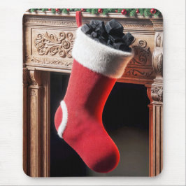 Mousepad Estoque de Natal Cheio de Carvão