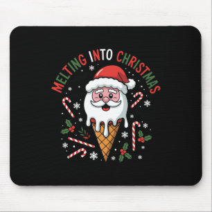 Mousepad Estou a derreter o monstro do Sorvete de Natal D