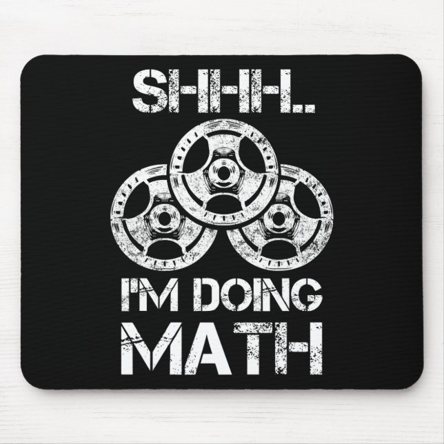 Mousepad Estou a fazer um trabalho de educação matemática (Frente)