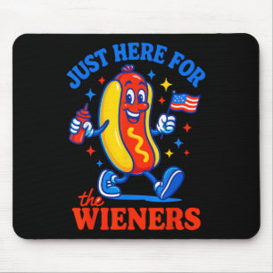 Mousepad Estou Aqui Apenas Para Os Wieners Engraçados 4 De