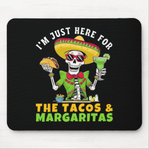 Mousepad Estou Aqui Apenas Para Tacos Margaritas Festa Mexi