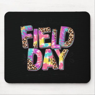 Mousepad Estou aqui para o dia do campo, Leopard Tie Dye no