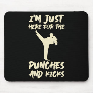 Mousepad Estou Aqui Só Para os Socos Kickboxing Kickboxer