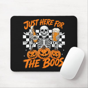 Mousepad Estou Aqui Só Para Os Vaias Esqueleto de Halloween