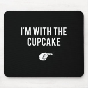 Mousepad Estou com o Cupcake de festas de Halloween.