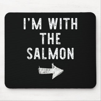Mousepad Estou com o Salmão Fantasias de Casal Engraçadas d