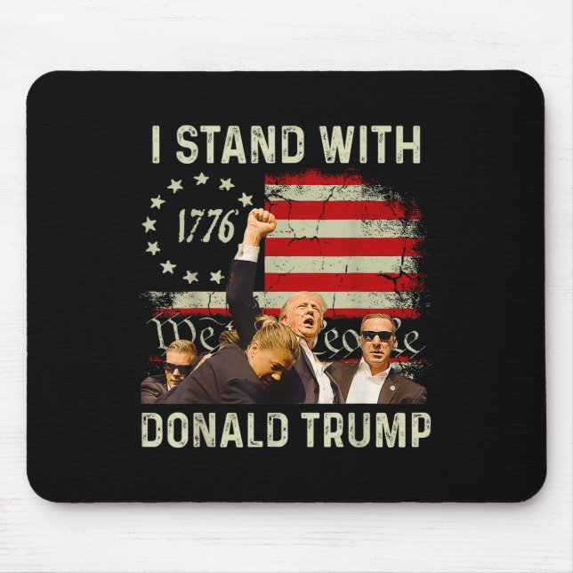 Mousepad Estou Com Trump Engraçado Trump 2024 (Frente)
