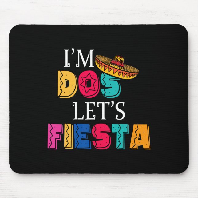 Mousepad Estou Dos Vamos Festejar Taco Twosday 2º Aniversár (Frente)