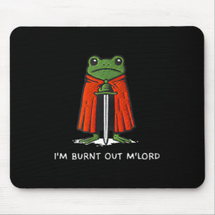Mousepad Estou Esgotado M'lord Meme de Sapo Engraçado do Ca