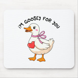 Mousepad Estou Goosey Para Você Coquette Valentine Ganso