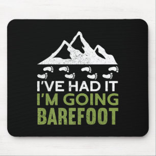 Mousepad Estou Indo Descalço Natureza Conectada ao Solo Cam