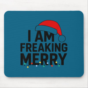 Mousepad Estou Loucamente Alegre Com Gráfico de Chapéu de P