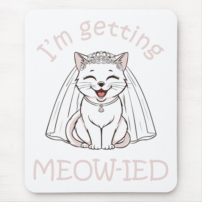 Mousepad Estou Me Casando com um Gato! (Frente)