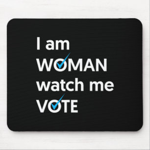 Mousepad Estou Mulher Assista-Me Votar 2024 Votação Na Onda