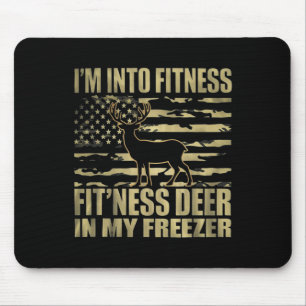 Mousepad Estou na Malhação de cervo em meu caçador congelad