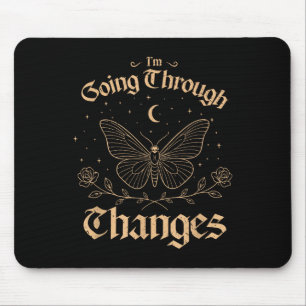 Mousepad Estou passando por mudanças, Vintage Gótica Bat