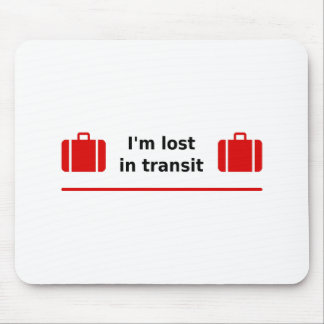 Mousepad Estou perdido no trânsito com cor leve de duas mal