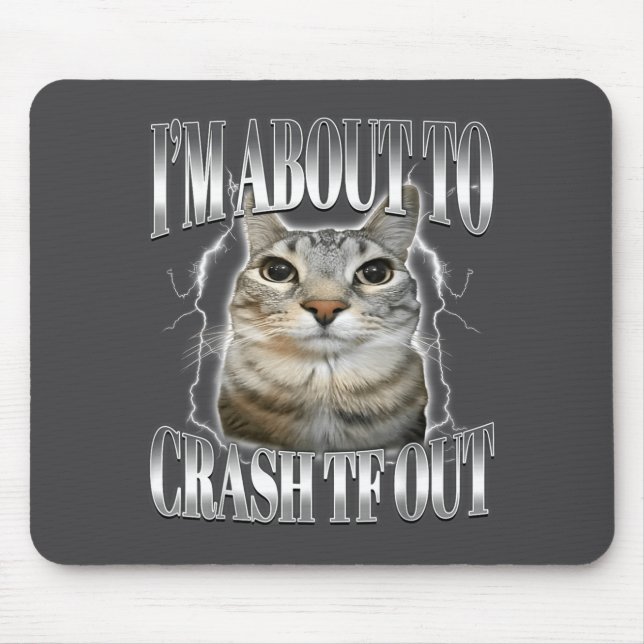 Mousepad Estou Prestes a Desmaiar Gato Olhando Fixamente Di (Frente)