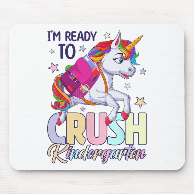 Mousepad Estou Pronto Para Derrotar Unicórnio do Jardim de  (Frente)
