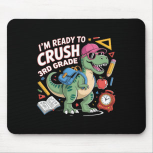 Mousepad Estou Pronto Para Detonar a 3ª Série Dinossauro Vo