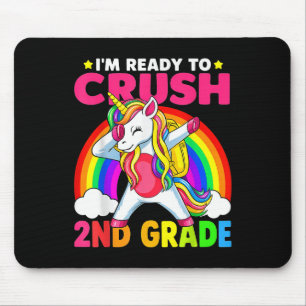 Mousepad Estou Pronto Para Dominar o 2º Ano Unicórnio Dabbi