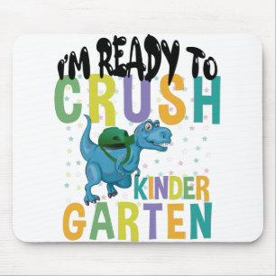Mousepad Estou Pronto Para Dominar o Dinossauro do Jardim d