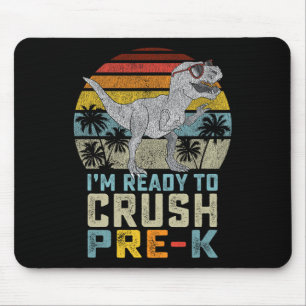 Mousepad Estou Pronto Para Dominar o Dinossauro Pré K Prime