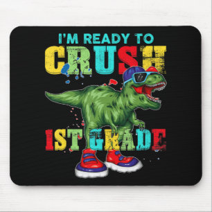 Mousepad Estou pronto para esmagar 1rua de Dinossauro Rex.