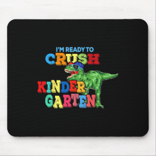 Mousepad Estou Pronto Para Esmagar Dinossauro do Jardim de