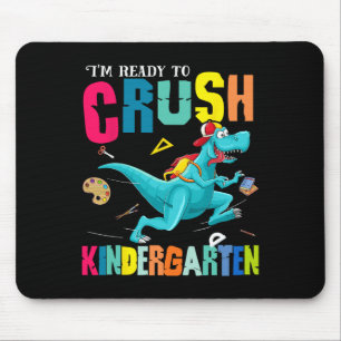 Mousepad Estou Pronto Para Esmagar Dinossauro do Jardim de