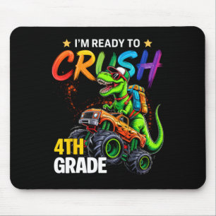 Mousepad Estou Pronto Para Esmagar Dinossauros de Caminhão 