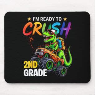 Mousepad Estou Pronto Para Esmagar Dinossauros de Caminhão 
