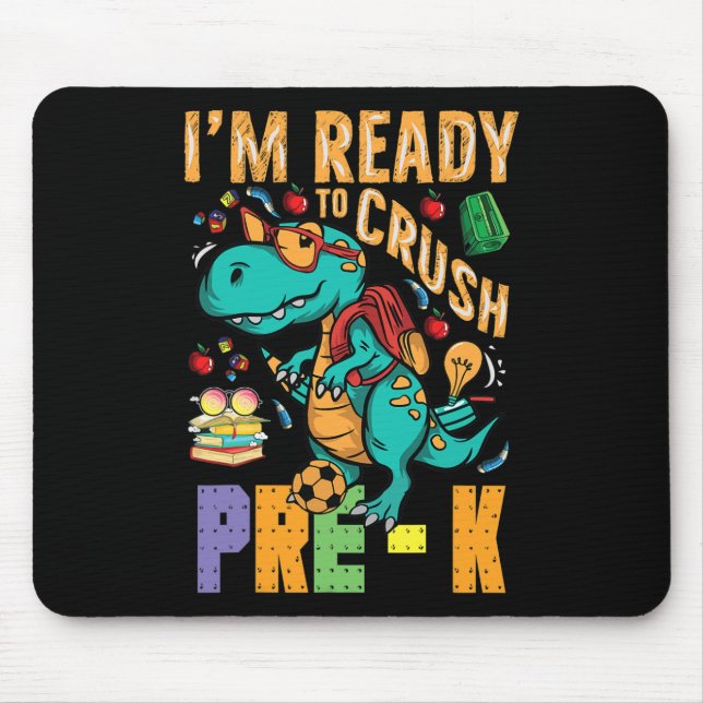 Mousepad Estou Pronto Para Esmagar o Caminhão Monstro Pré-k (Frente)