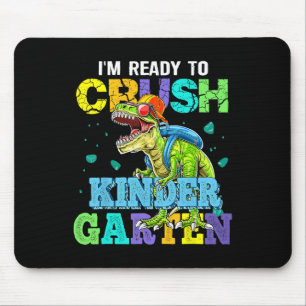 Mousepad Estou pronto para esmagar o dinossauro do jardim d