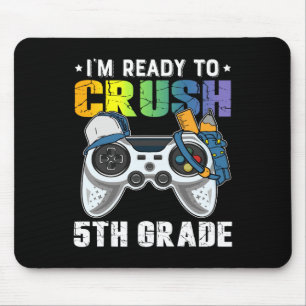 Mousepad Estou pronto para esmagar o jogo de vídeo do 5 par