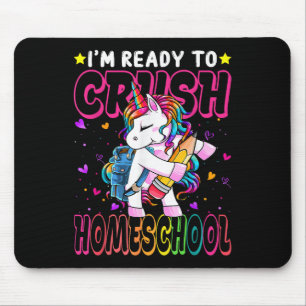 Mousepad Estou Pronto Para Esmagar Unicórnio Ensino Domésti