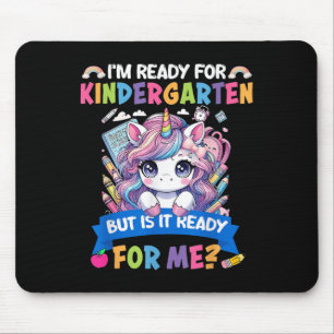 Mousepad Estou Pronto Para O Jardim De Infância Unicórnio P