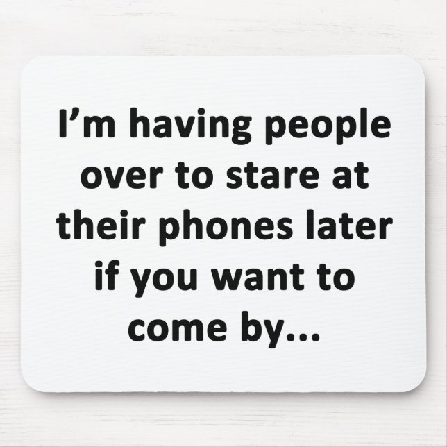 Mousepad Estou tendo Pessoas (Frente)