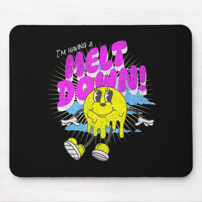 Mousepad Estou tendo um colapso, piada engraçada de ansieda (Frente)